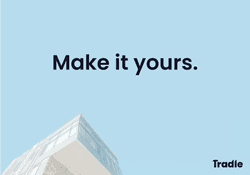 Tradle Black Logo Ad Slogan