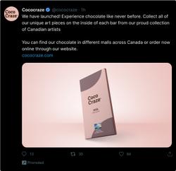 Cococraze Twitter post