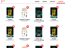 Library wishlist screen